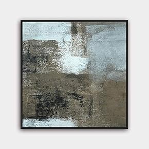 Framed Canvas Wall Art Modern Texture Painting Canvas Prints Home Artwork Decoration for Living Room,Bedroom - 16x16 inches