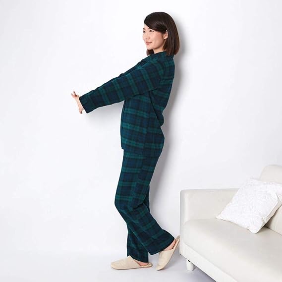 Amazon ベルメゾン 肩あったか 綿 100 長袖 パジャマ レディース C ブラック系 日本 3l 日本サイズ3l相当 パジャマ ルームウェアセット 通販