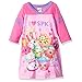 Shopkins Girls Long Sleeve Nightgown Pajamas (4, SPK Fuchsia/Multi)
