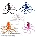 East Rain Artficial Octopus Swimbait with Skirt Tail Lingcod Rockfish Jigs for Saltwater Fishing Big Game (PVC,3.54/7.87/9.45inch,0.81/6.35/9.88oz,Mulit-Colors Option)