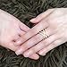 SHINCO Bella Lotus Double Cross CZ Paved 18k Yellow Gold Plated Party Rings, Size 7