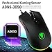 YockTec RGB Tunable Gaming Mouse,Programmable 7-button design with scroll wheel Gaming Mouse - 4000 DPI Sensor -Comfortable Grip -The eSports Gaming Mouse,Black (Black)