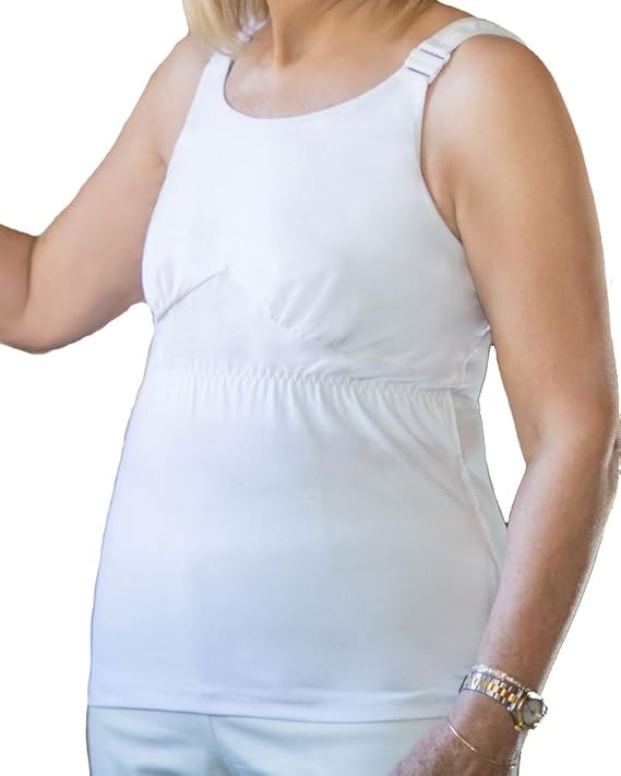 Mastectomy Camisole Post Surgical with Drain Management at Amazon