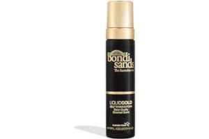 Bondi Sands Liquid Gold Self Tanning Foam | Lightweight + Quick Dry Foam Enriched with Argan Oil, Provides a Hydrated Streak-Free Tan | 6.76 Oz/200 mL