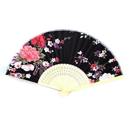 Amazoncom Edealmax Côtes Bambou Tissu Réductibles Fleurs