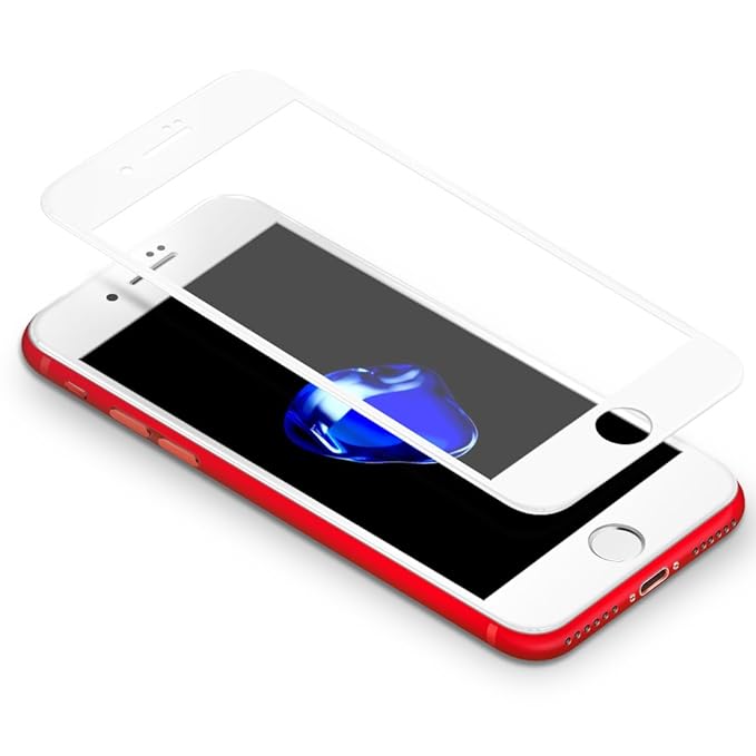 CoolReall Schutzfolie Kompatibel mit iPhone 7 Plus 8 Plus, 3D Full Screen Curved Panzerglas Kompatibel mit iPhone 7 Plus/iPho