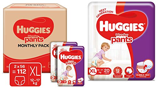 Huggies Wonder Pants Monthly Box Pack Diapers Extra Large Xl