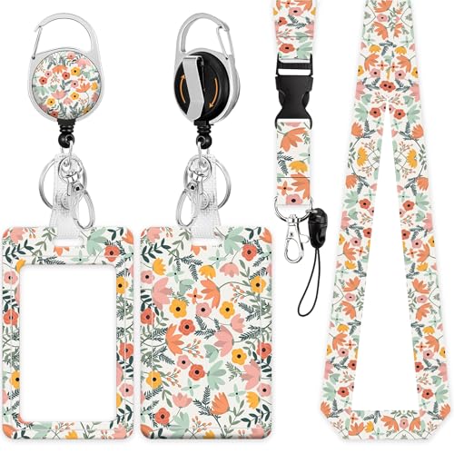 ID Badge Holder with Lanyard and Reel