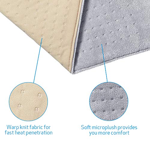 Electric Heating Pad 12" X 24" Extra Large Fast Heat Therapy Wrap, Dry/Moist Heating Pad with Auto Shut Off, Pain Relief for Neck, Shoulder, Arms, Legs, Back and Waist - PROALLER - Thumbnail 7