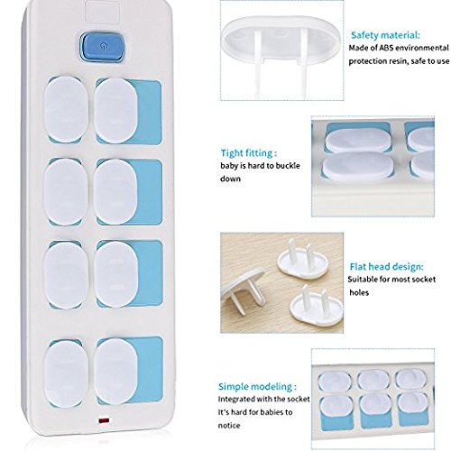 Outlet Plug Covers,ORIFA Child Proofing Electrical Outlet Safety Covers,Durable Baby Proofing Electric Protector Safety Caps for Toddlers