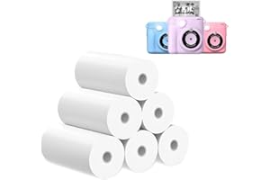 FUNKAM 6 Rolls of Printing Paper for Kids Camera, Instant Thermal Printing Paper, Refill Paper for Kidss Camera, Instant Camera Accessories.