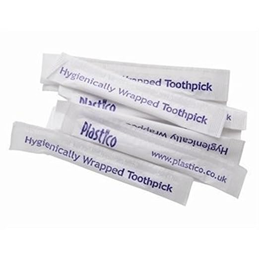 Individually Wrapped Plastico Toothpicks choose pack size (150) Amazon