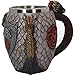 Nemesis Now B3704J7 House Targaryen Tankard Game of Thrones Mug 14cm Grey, Resin w/stainless steel insert
