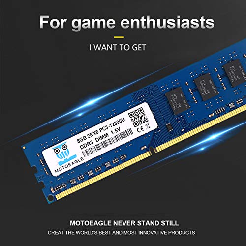 motoeagle DDR3/DDR3L 1600 MHz UDIMM RAM 16 GB Kit (8 GBx2) PC3/PC3L 12800U 8 GB 1.35 V/1.5 V 240-pins Niet-ECC… - Image 4