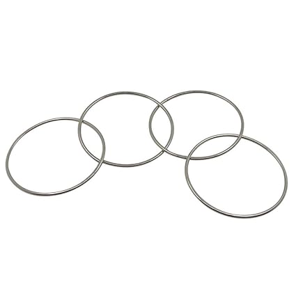 Crazy-Store 4pcs Magic Metal Rings Linking Iron Hoops for Fun Magic Trick Playing Props