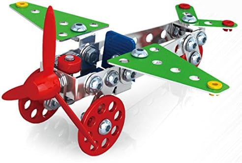 Airplane Model, PINCHUANGHUI 72 PCS 3D Metal Airplane DIY Model Set Assembly Building Block Toy