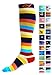 Compression Socks (1 pair) for Women & Men - Easywear Series - Best Graduated Athletic Fit for Running, Nurses, Flight Travel, & Maternity Pregnancy - Boost Stamina & Recovery (Savvy Stripes, S/M)