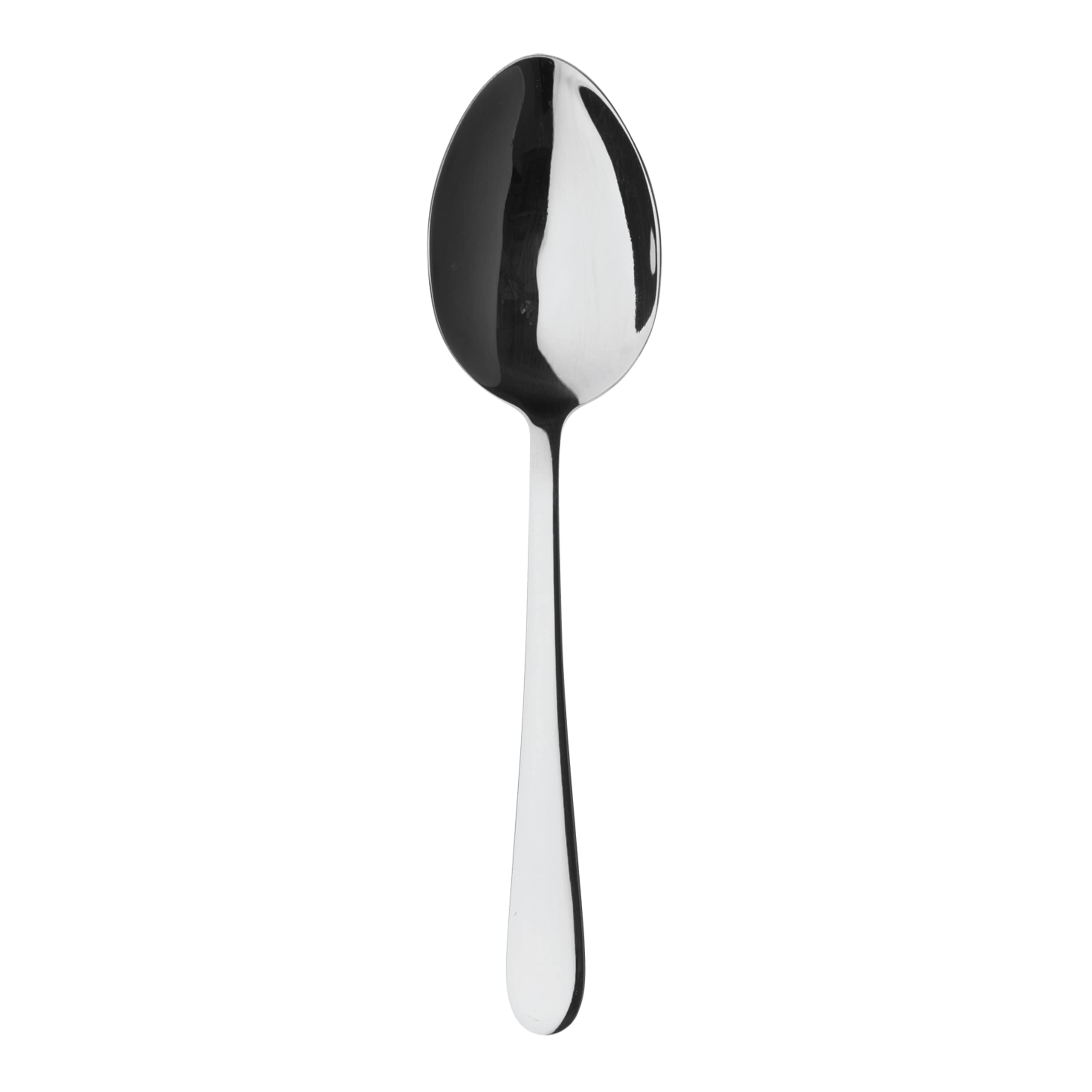 Grunwerg Windsor Carded 2-Piece Serving Spoon Set 2TFTKWDR/C, 18/0 Stainless Steel, Black
