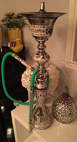 Khalil Mamoon KM Hookah 33" Hookah Chiller Authentic Sadaf (Colors May Vary)