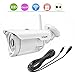 iZtouch IZSP-007 + 15ft Extension power Cable Outdoor Security 1280x720P HD H.264 Wireless/Wired IP Camera with IR-Cut Filter Night Vision QR Code Scan Phone Apps Remote Monitoring ONVIF Supported