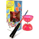 KickFire Diabolos® Red Nova Chinese YoYo Diabolo Set with Carbon Sticks and String