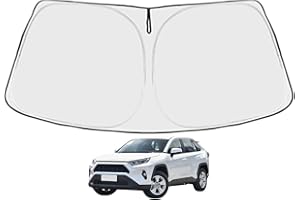 AATOPPUS RAV4 Custom Windshield Sun Shade for Toyota RAV4 2019 2020 2021 2022 2023 2024 Front Window Sunshade Sun Visor 240T Shade Blocks UV Rays Car Accessories