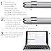 Brydge 7.9 Keyboard compatible with iPad Mini (2019) and iPad Mini 4. Backlit, Aluminum, Wireless, Rotating Hinges, 180 Degree Viewing. (Silver)
