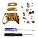 HDE Custom Wireless Game Controller Shell Case for Xbox One with Screwdriver Set (Gold Chrome)