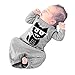 Chinatera Baby Infant Long Sleeve Gown Toddler Sleeper Gowns (For 0-3M, Modal Grey)(WITH Hat)