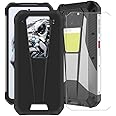 HGJTFANY for Unihertz 8849 Tank 3 Pro Case, with [1 X Tempered Glass Screen Protector], Black Soft Silicone Shell, Shockproof Bumper Phone Case for Unihertz 8849 Tank 3 Pro (6.79") - Black