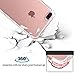 IDStore iPhone 7 Plus Case, iPhone 8 Plus Case [Ultra Slim Fit] + 2 Tempered Glass Screen Protectors - Clear, Anti-Scratch Back Cover [Shock Absorbent] - Offers Full Body Cover Protection(5.5 Inch)