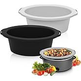 ChefAid Slow Cooker Liners, 100% Silicone Reusable Crock Pot Insert Accessories for 6-8 Oval or Round Quart Slow Cookers, Foo