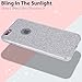 MILPROX Case Compatible with iPhone 6/6S, Bling Glitter Pretty Sparkle 3 Layer Hybrid Anti-Slick/Protective/Soft Slim TPU Case Compatible with iPhone 6s/6