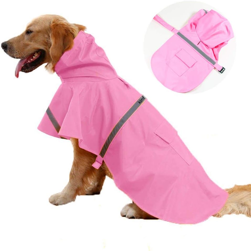 Pink dog raincoat Clearance