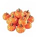 Hotsaleglobal 16 Pcs Halloween Artificial Fake Mini Pumpkin for Autumn Thanksgiving Garden Home Harvest Decoration