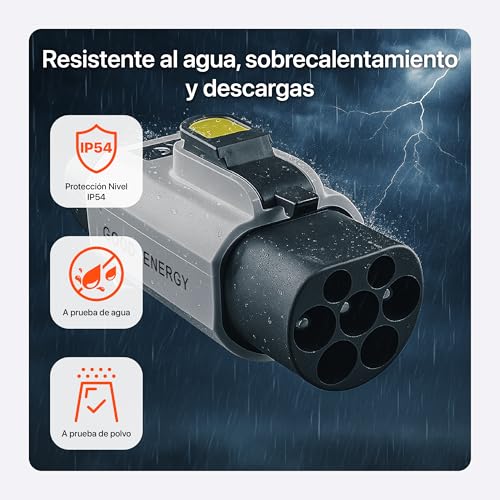 GOOD ENERGY Paquete Adaptadores de Carga GB/T, Paquete Adaptador Tesla NACS a GB/T y Adaptador Tipo 1 (J1772) a GB/T, con Botón de Seguridad Electrónico, Diseño Compacto y Bolsa de Transporte