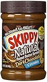 Skippy Creamy Natural Peanut Butter Spread with Dark Chocolate, 15 oz