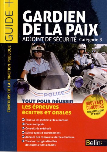 Gardien de la paix, adjoint de sécurité