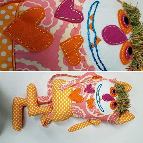 Big Goofy Monster Doll Handmade Lovable Pillow