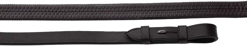 Windsor Rubber Covered Reins, 54 inch, Black or Havana Black, One Size, 0