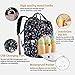 ORANIFUL Diaper Backpack Waterproof Baby Nappy Bags Mom Insulated Bottle Pockets Multi-functional Large Travel Back Pack Built-in USB Charging Port with Changing Pads and Stroller Straps (Black)
