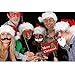 TINKSKY Christmas Party Photo Booth Props Merry Christmas Photo Props Kit for Party Decoration 43pcs