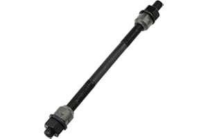 Meuey Lyot Bike Axle 190mm Bicycle Multiple Speed Rear Hub Axle M10 Black 26TPI Wheel Cone Lock Nut Kit -1PCS