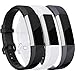 Maledan For Fitbit Alta HR and Alta Bands, Replacement Accessories Wristbands for Fitbit Alta and Alta HR, Black White Gray Large