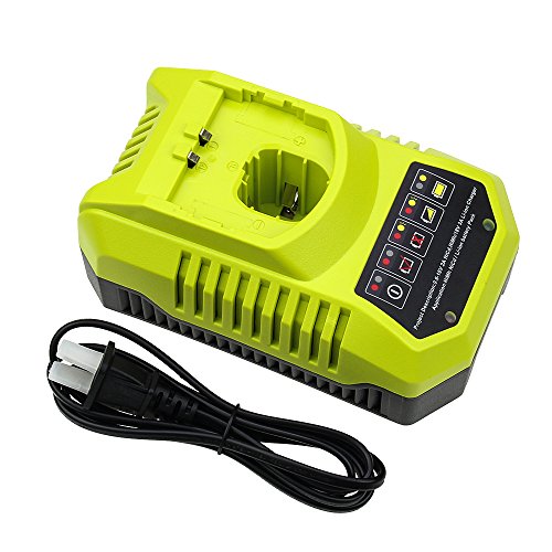 Replace Ryobi Charger for Ryobi 9.6v-18v P102 P105 P107 P117 P113 Charger One+ Dual Chemistry IntelliPort Lithium Ion and NiCad