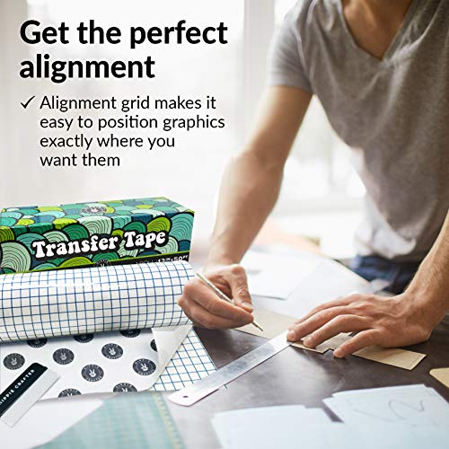 Vinyl Transfer Paper Tape Roll Transfer Tape Vinyl 50 Feet Clear