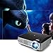 iRULU P4 HD Video Projector Multimedia Home Cinema Theater 1080P Video Supported with HDMI VGA AV Big Screen for TV Laptop Smartphone