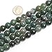 10mm Round Moss Agate Beads Strand 15 Inch Jewelry Making Beads