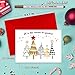 MPFY- Christmas Cards with Envelopes, Gold Foil, Pack of 25, 5 Unique Designs, Happy Holidays Card, Assorted Christmas Cards, Box Christmas Cards, Christmas Card Pack, Mother's Day Gift