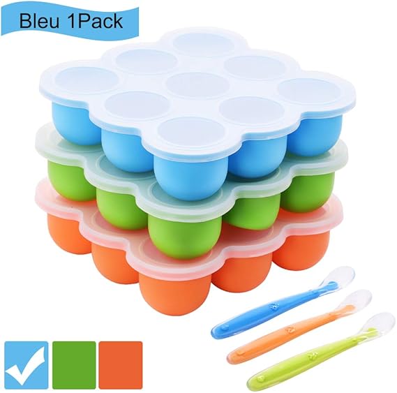 BOCHION Congélation Bébé Food Rangement Nourriture, Boîte de Rangement